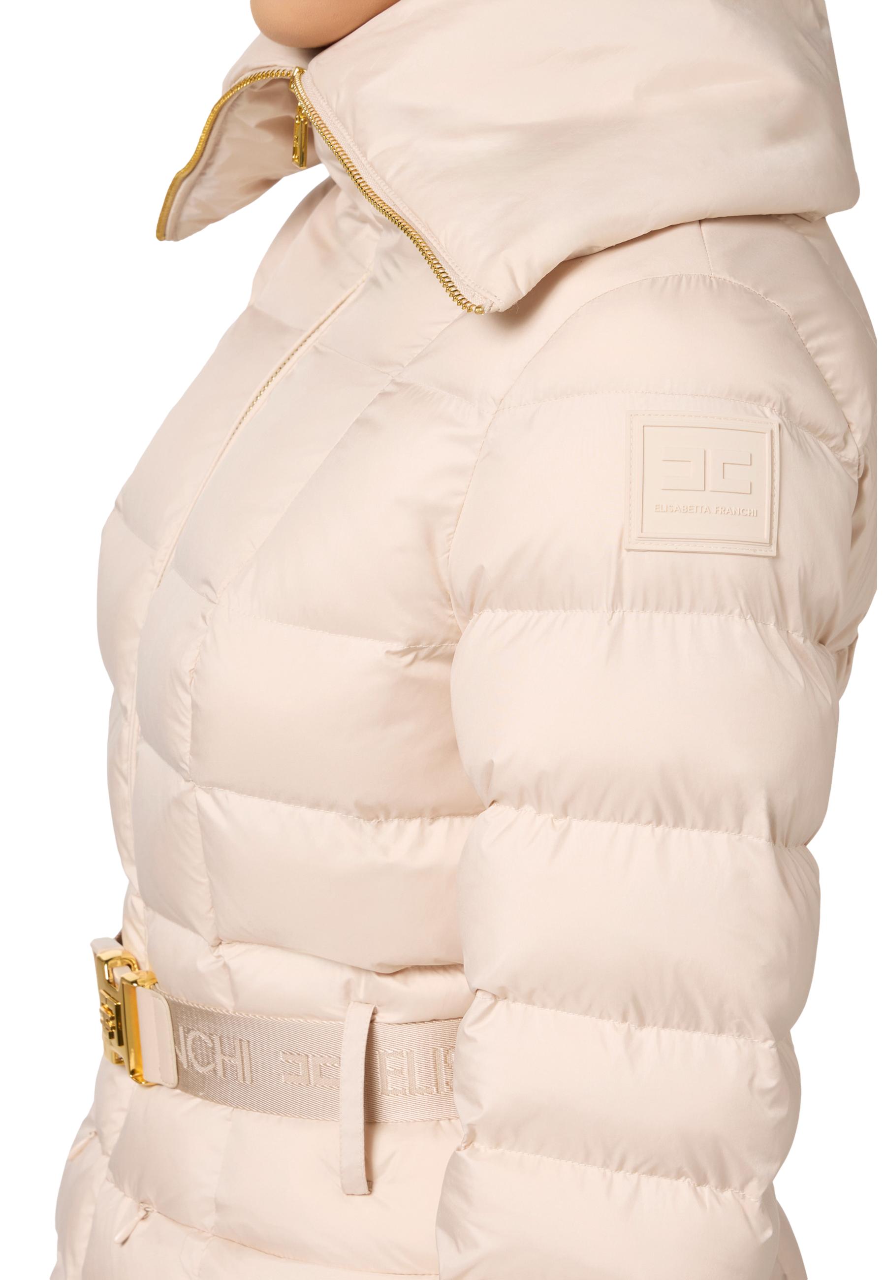 ジャケット・アウター ELISABETTA FRANCHI Double-breasted jacket Elisabetta Franchi flesh-colored | H